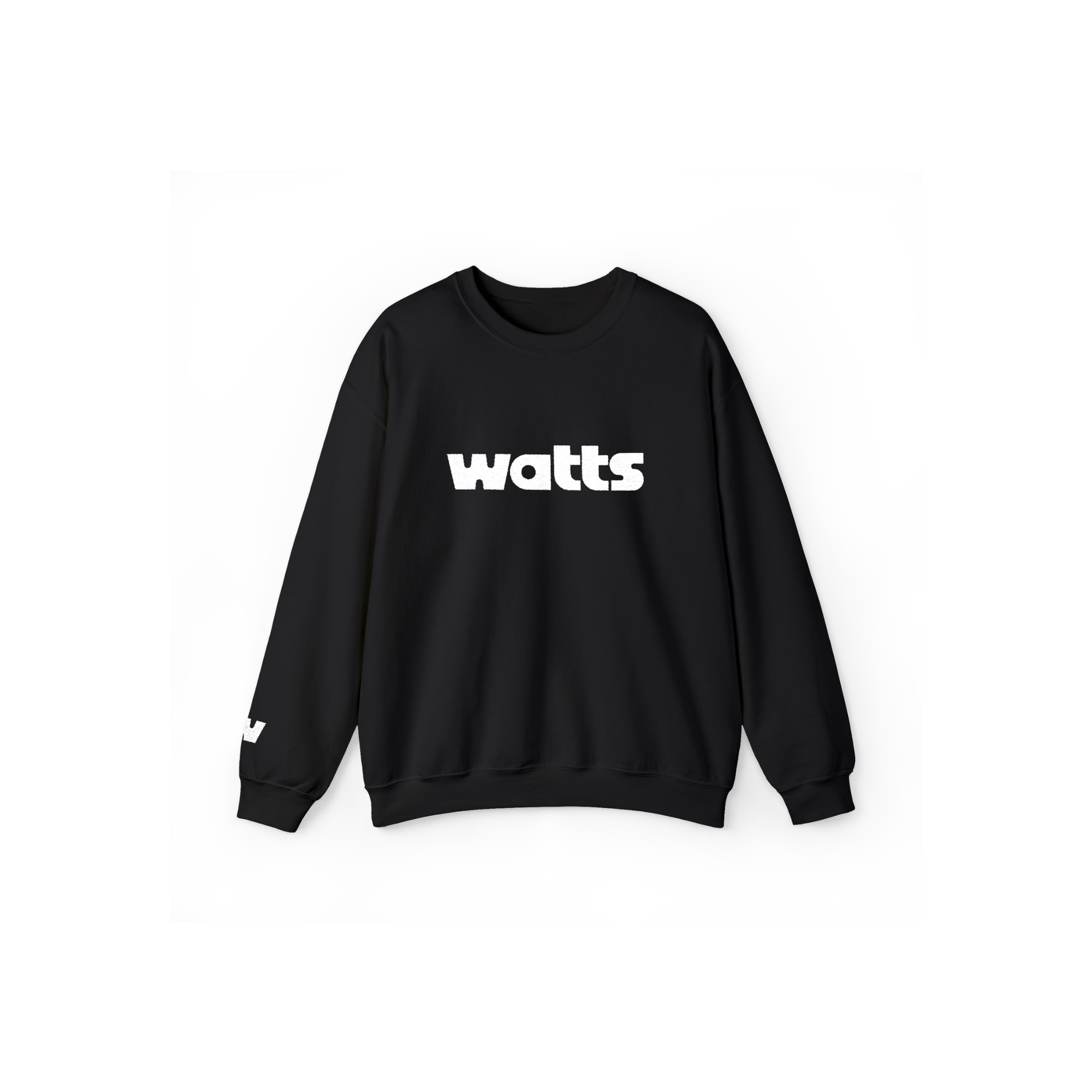 Watts Black Crewneck Sweatshirt