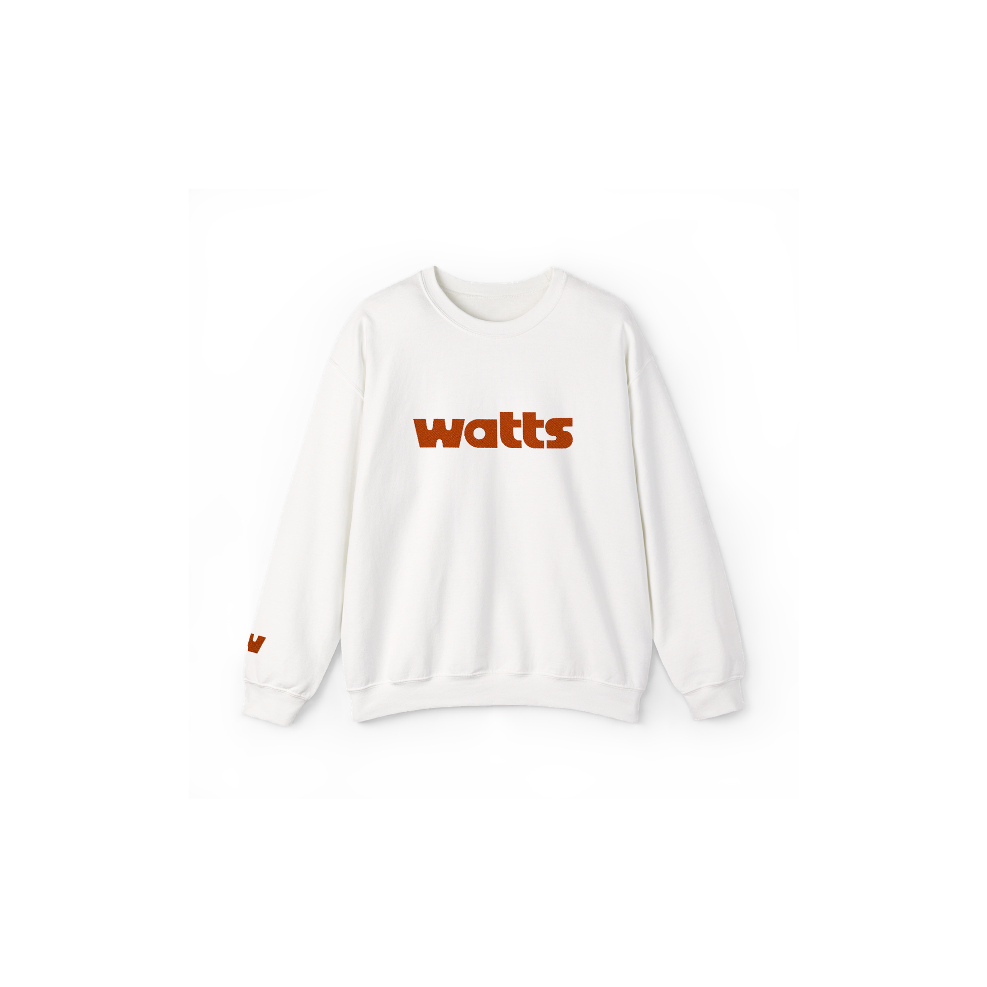 Watts White Crewneck Sweatshirt